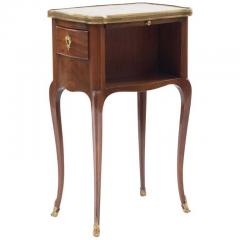 Pair of French Louis XV Marble End Tables - 4655504