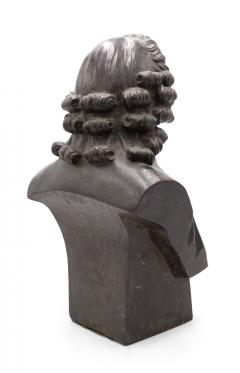 Pair of French Louis XV Metal Noblemen Busts - 4639637