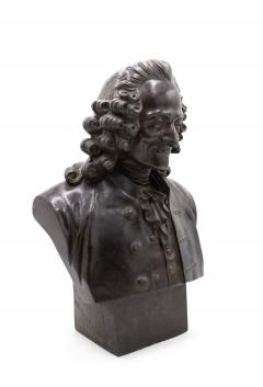 Pair of French Louis XV Metal Noblemen Busts - 4639640