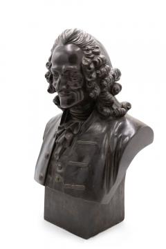 Pair of French Louis XV Metal Noblemen Busts - 4639641