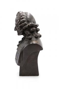 Pair of French Louis XV Metal Noblemen Busts - 4639644