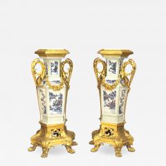 Pair of French Louis XV Pedestals - 1439480