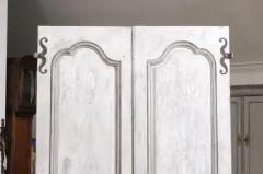 Pair of French Louis XV Period 1750s Painted Communication Doors with Hardware - 3509261