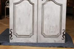 Pair of French Louis XV Period 1750s Painted Communication Doors with Hardware - 3509270