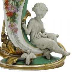 Pair of French Louis XV Porcelain Cornucopia Vases - 4201071