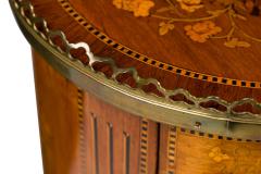 Pair of French Louis XV Round 3 Drawer Bedside Table - 4635470