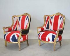 Pair of French Louis XV Style Bergeres - 909684