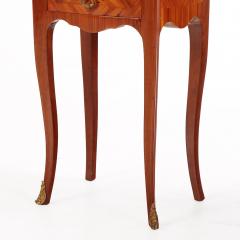 Pair of French Louis XV Style Bronze Mounted Marble Top Nightstands C 1950 - 4651655