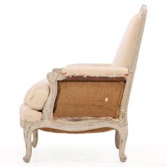 Pair of French Louis XV Style Painted and Carved Berg res C 1910 - 4706199