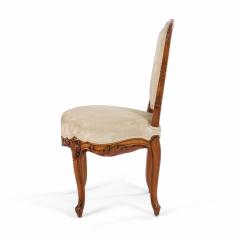 Pair of French Louis XV Walnut Side Chairs - 1418948