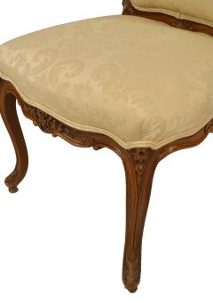 Pair of French Louis XV Walnut Side Chairs - 1419450