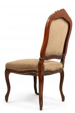 Pair of French Louis XV Walnut Side Chairs - 4661390