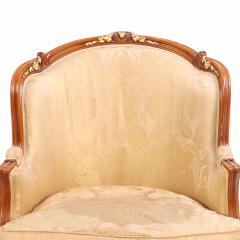 Pair of French Louis XV style Bergere Chairs C 1940  - 4601080