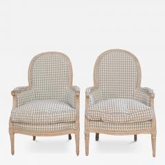 Pair of French Louis XVI Berg res circa 1780 - 4454563