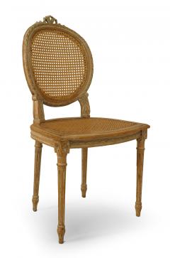 Pair of French Louis XVI Bleached Side Chairs - 4666364