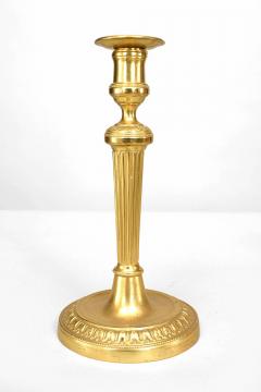 Pair of French Louis XVI Bronze Candlesticks - 4661014
