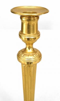 Pair of French Louis XVI Bronze Candlesticks - 4661015