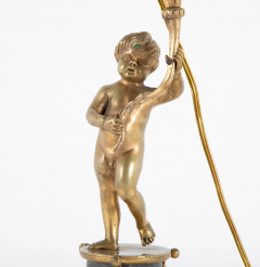 Pair of French Louis XVI Bronzed Marble Candlelabrum - 2679795