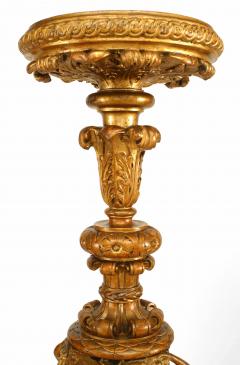 Pair of French Louis XVI Gilt Pedestals - 1437188