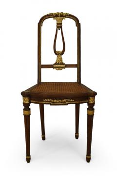 Pair of French Louis XVI Mahogany Side Chairs - 4667543