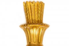 Pair of French Louis XVI Style Gilt Bronze Two Light Wall Sconces Candelabra - 4502445