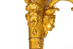 Pair of French Louis XVI Style Gilt Bronze Two Light Wall Sconces Candelabra - 4502452