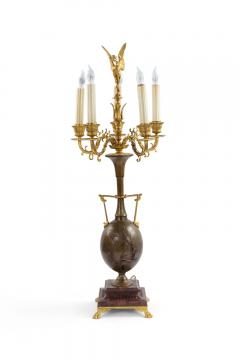 Pair of French Louis XVI Style Ormolu and Bronze Figural Candelabras - 4631898