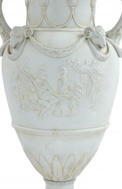 Pair of French Louis XVI Style Porcelain Urn Tables Lamps - 1381484