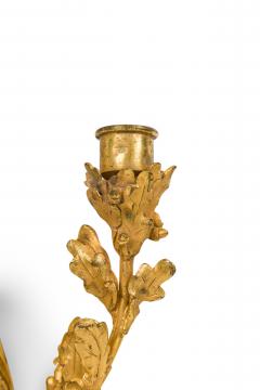 Pair of French Louis XVI style Bronze Wall Sconce with Flags - 4652273