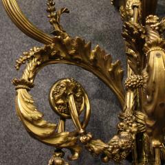 Pair of French Louis XVI style gilded bronze wall lamps - 4252309
