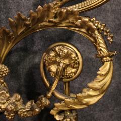 Pair of French Louis XVI style gilded bronze wall lamps - 4252312