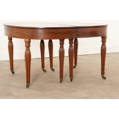 Pair of French Mahogany Demilune Table Ends - 3058926