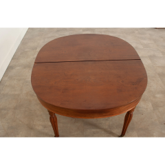 Pair of French Mahogany Demilune Table Ends - 3058942