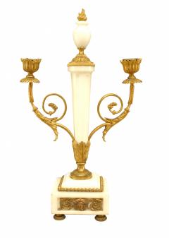 Pair of French Marble and Gilt Bronze Candelabras - 4660371