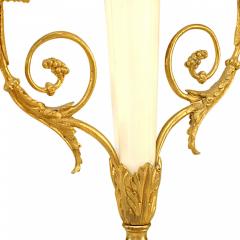 Pair of French Marble and Gilt Bronze Candelabras - 4660374