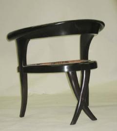 Pair of French Mid Century Lounge Chairs in the Modern Neoclassical Style - 1819844