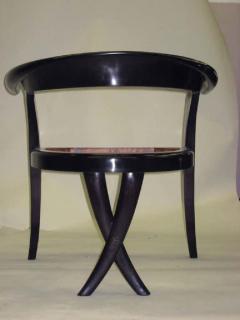 Pair of French Mid Century Lounge Chairs in the Modern Neoclassical Style - 1819847