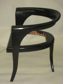 Pair of French Mid Century Lounge Chairs in the Modern Neoclassical Style - 1819849