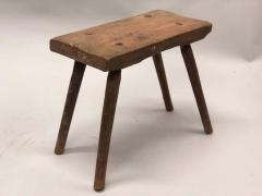 Pair of French Mid Century Modern Craftsman or Brutalist Wood Benches - 1787603