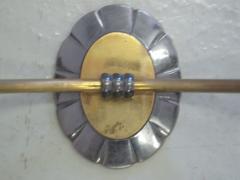 Pair of French Mid Century Modern Neoclassical Double Arm Wall Sconces - 4088336