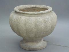 Pair of French Mid Century Modern Stone Table Lamps in the Form of Urns - 1759664