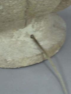 Pair of French Mid Century Modern Stone Table Lamps in the Form of Urns - 1759670