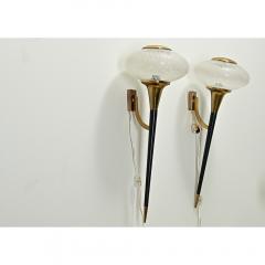 Pair of French Mid Century Sconces Table Lamp - 3616191