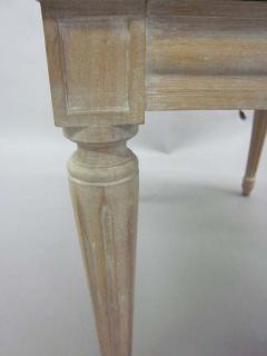 Pair of French Midcentury Louis XVI Style Cerused Oak Benches Stools - 1770798