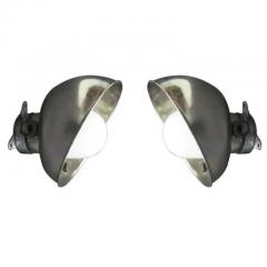Pair of French Midcentury Marine Industrial Flush Mounts or Sconces - 4111333