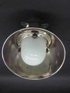 Pair of French Midcentury Marine Industrial Flush Mounts or Sconces - 4111338