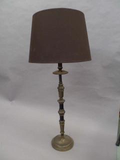 Pair of French Midcentury Neoclassical Candlestick Form Table Lamps 1930 - 1759680