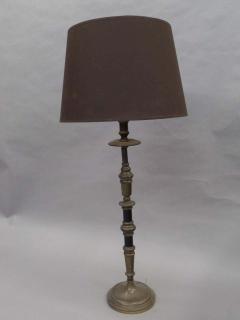 Pair of French Midcentury Neoclassical Candlestick Form Table Lamps 1930 - 1759683