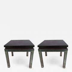Pair of French Modern Craftsman Steel and Mahogany Benches or Side Tables 1930 - 1776602