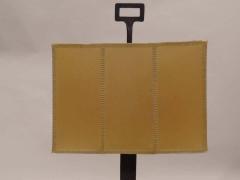 Pair of French Modern Neoclassical Hand Hammered Iron Table Lamps - 1770843
